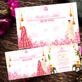 Plantable Lovebirds Sliding Wedding Invitation Card